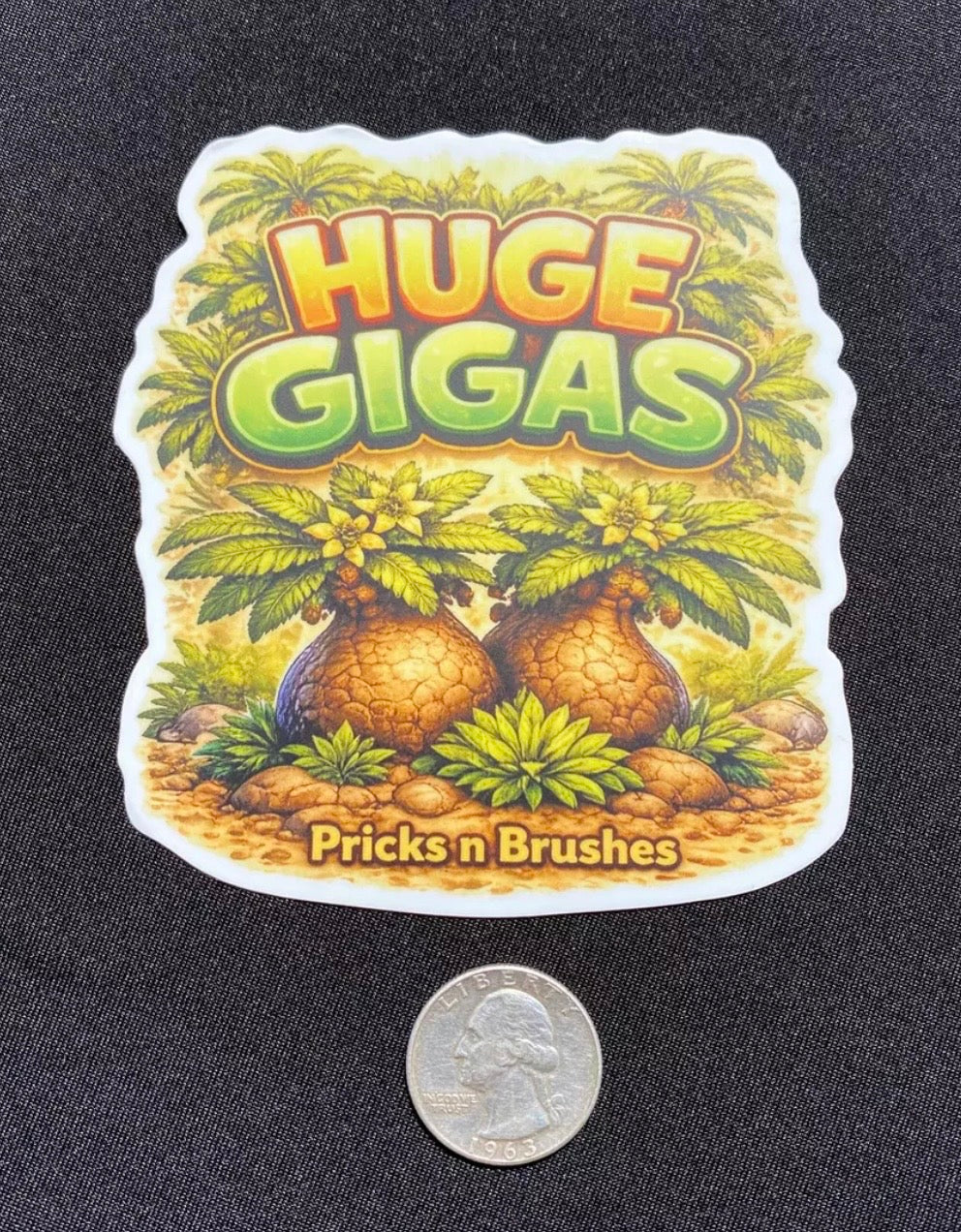 Huge Gigas Vinyl Sticker
