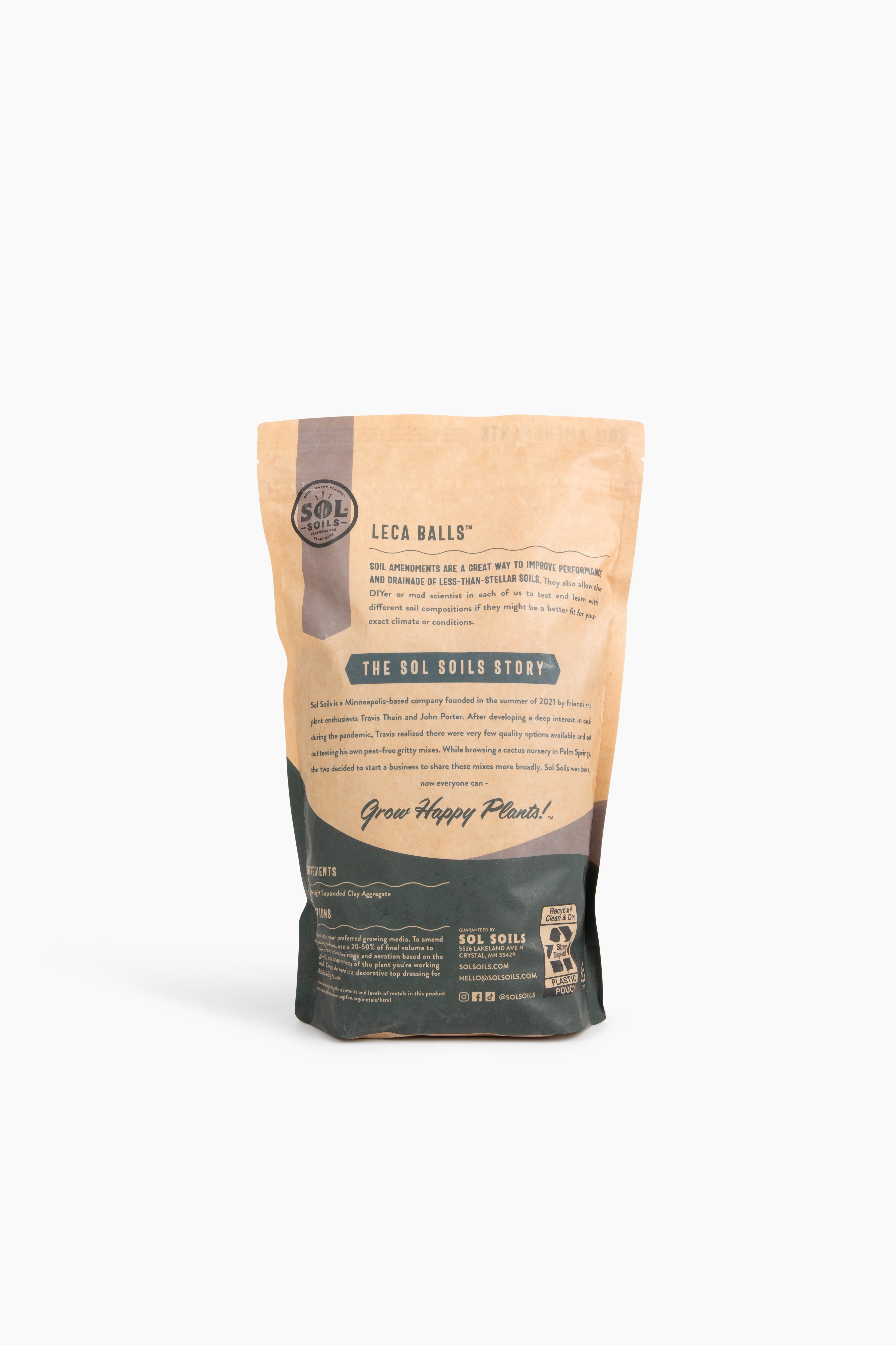 Sol Soil - LECA Balls - 2 Quart