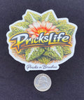 Pricks Life with Flowering Godzilla Vinyl Sticker