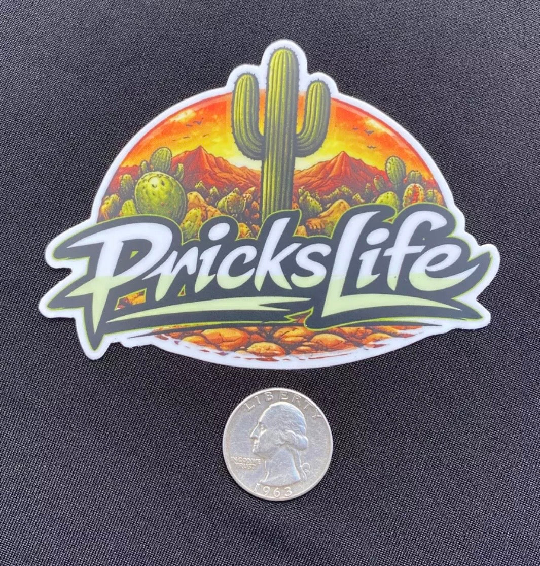 Pricks Life Vinyl Sticker