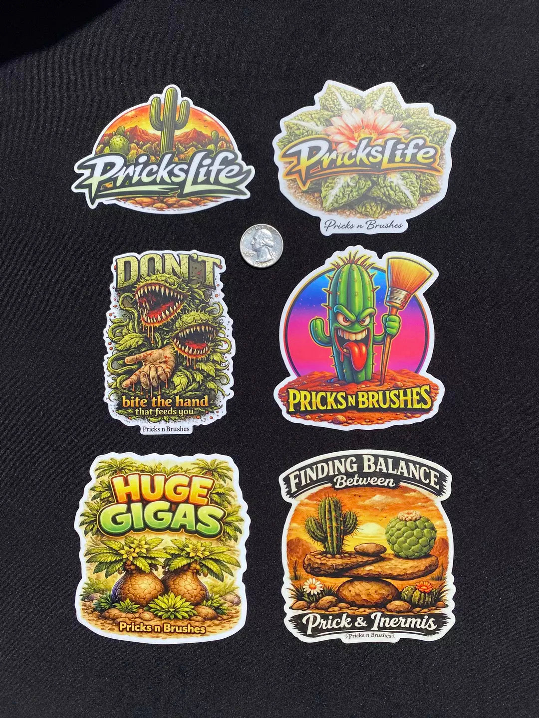 PnB Sticker Collector Pack - 6 designs - Vinyl Stickers