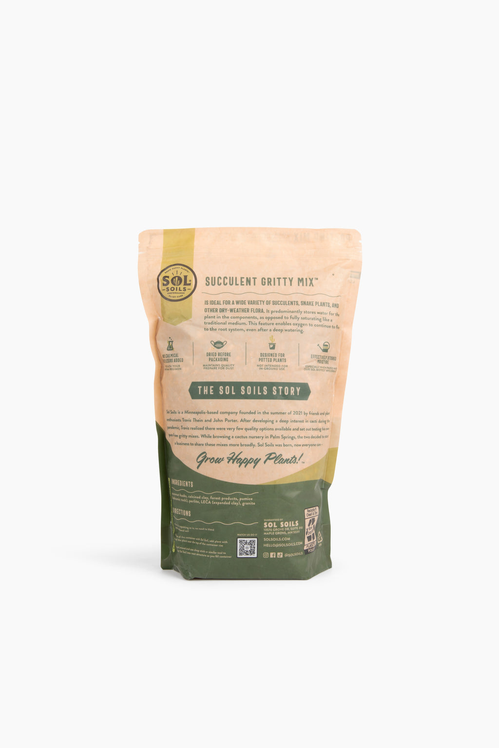 Sol Soil - Succulent Gritty Mix - 2 Quart